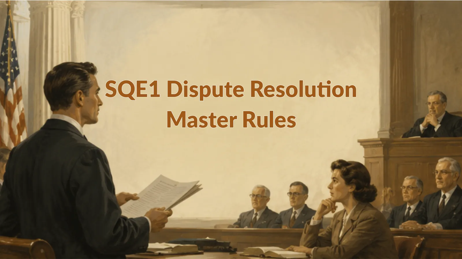 SQE1 Dispute Resolution: Master Civil Procedure Rules for FLK1 Success