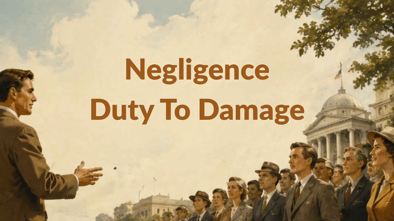 SQE1 Tort Law Negligence FLK1: Duty, Breach and Causation